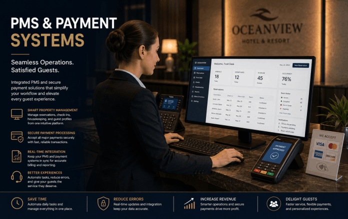 Hotel PMS and payment systems