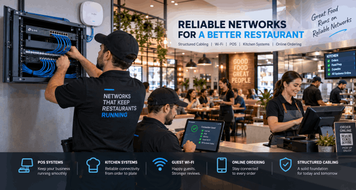 Restaurant cabling networking