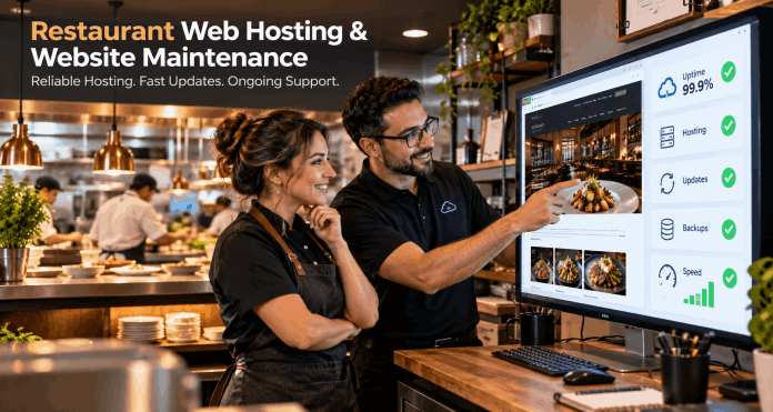 Restaurant website maintenance and hosting