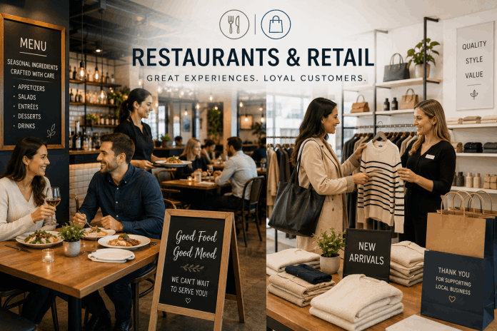 Restaurant and retail websites